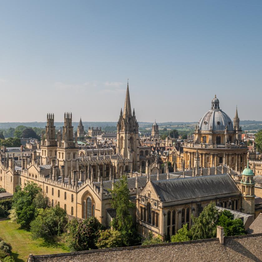 image of Oxford skyline showing various buildings